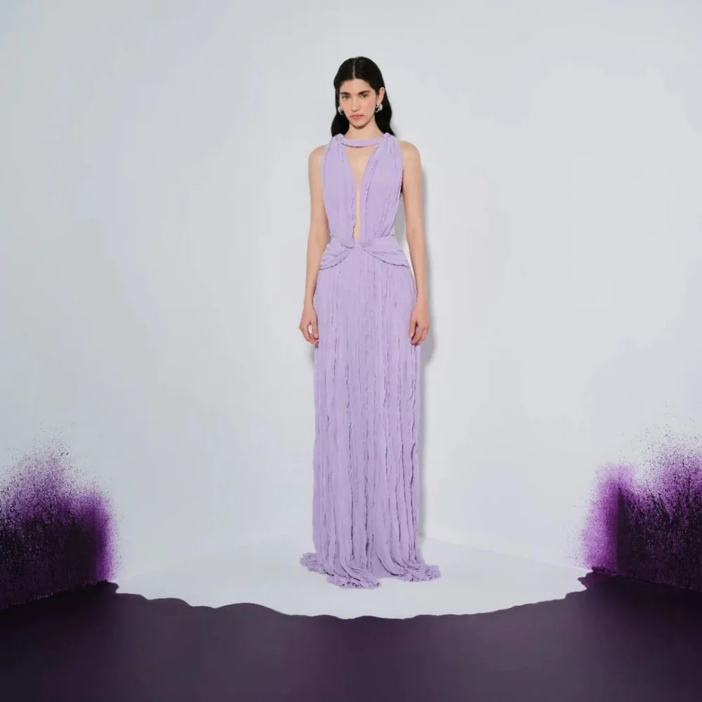 Customized Exquisite Ruffles A-line Evening Dress Charming Sexy Halter Neck Prom Dress Chiffon Ruched Party Gown вечернее платье
Customized Exquisite Ruffles A-line Evening Dress Charming Sexy Halter Neck Prom Dress Chiffon Ruched Party Gown вечернее платье