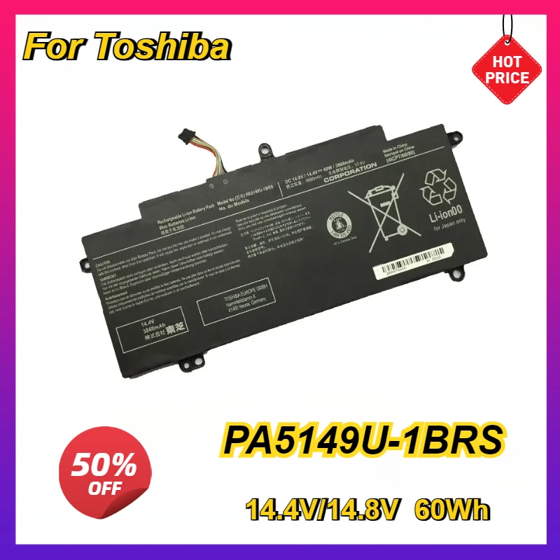 New Laptop Battery for Toshiba Tecra Z40T-A1410 Z50-A-11H 4INP7/60/80 PA5149U-1BRS 14.4V/14.8V 60Wh
New Laptop Battery for Toshiba Tecra Z40T-A1410 Z50-A-11H 4INP7/60/80 PA5149U-1BRS 14.4V/14.8V 60Wh