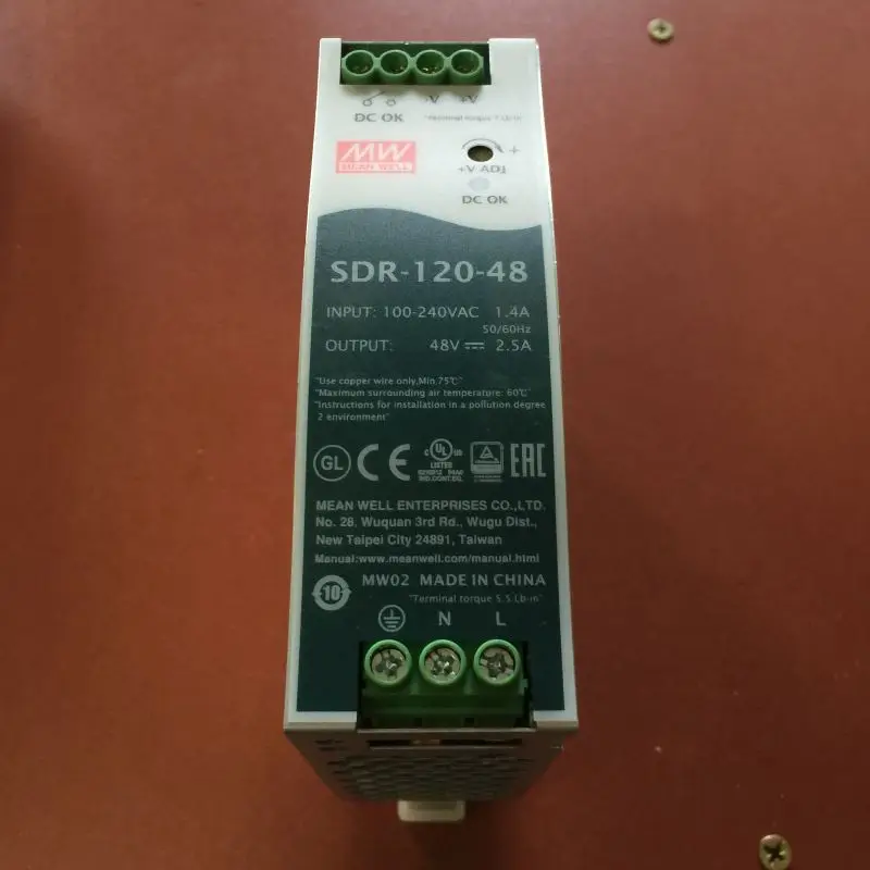 Импульсный источник питания MEAN WELL SDR-120 120 Вт, 12 В, 24 В, 48 В, ультратонкая направляющая, промышленное регулирование напряжения
Импульсный источник питания MEAN WELL SDR-120 120 Вт, 12 В, 24 В, 48 В, ультратонкая направляющая, промышленное регулирование напряжения
