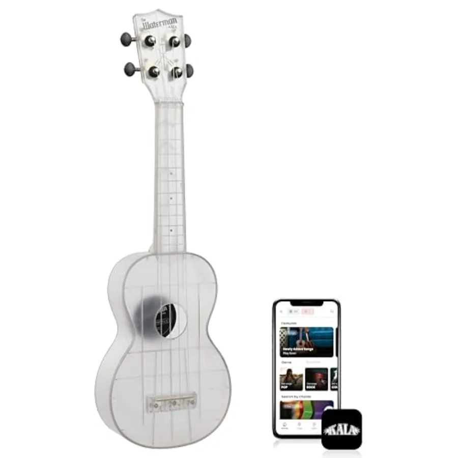 Soprano Ukulele in Frosted Glass from Waterman Sea Glass Collection for Classroom Use Transparent Color Premium Crafted Sound Q
Soprano Ukulele in Frosted Glass from Waterman Sea Glass Collection for Classroom Use Transparent Color Premium Crafted Sound Q