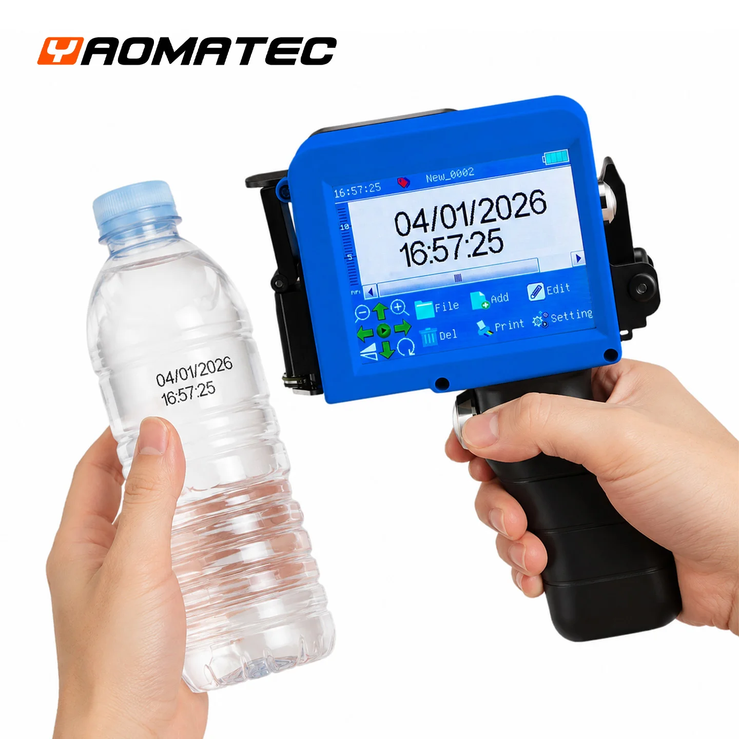 Yaomatec M5 Portable 12.7mm Handheld Inkjet Printer Mini Coding Machine for Expiry Date Batch Number Date Marking
Yaomatec M5 Portable 12.7mm Handheld Inkjet Printer Mini Coding Machine for Expiry Date Batch Number Date Marking