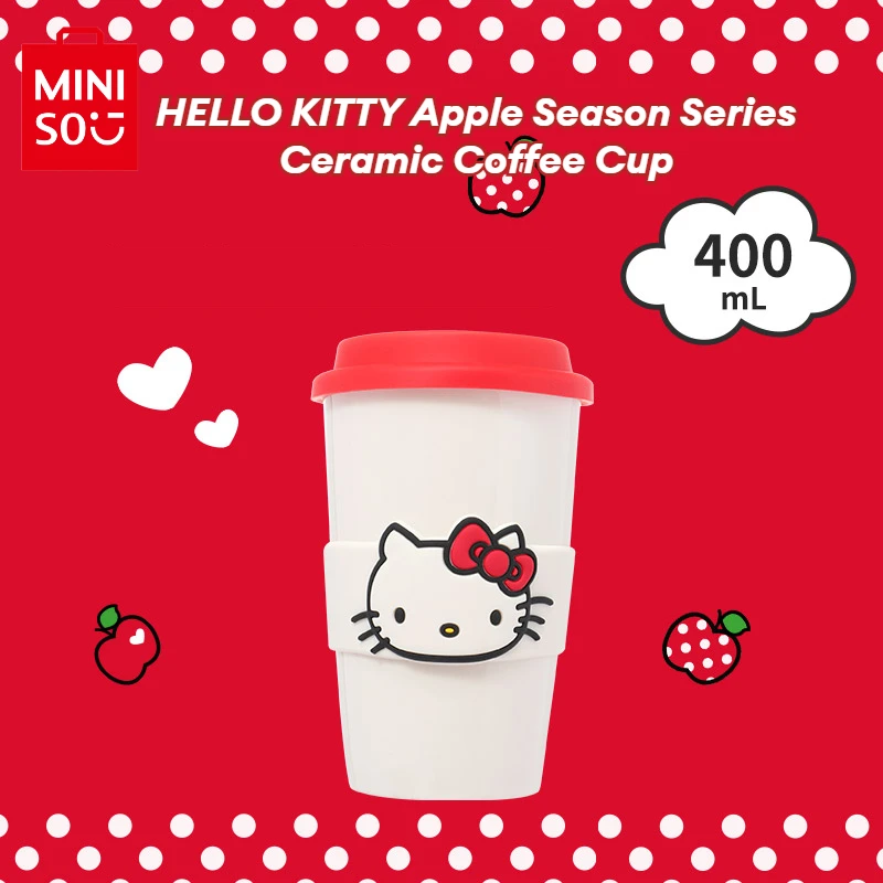 Оригинальная керамическая кофейная чашка MINISO Hello Kitty Apple сезон 400 мл с крышкой мультяшная Милая офисная чашка для воды для девочек подарок
Оригинальная керамическая кофейная чашка MINISO Hello Kitty Apple сезон 400 мл с крышкой мультяшная Милая офисная чашка для воды для девочек подарок