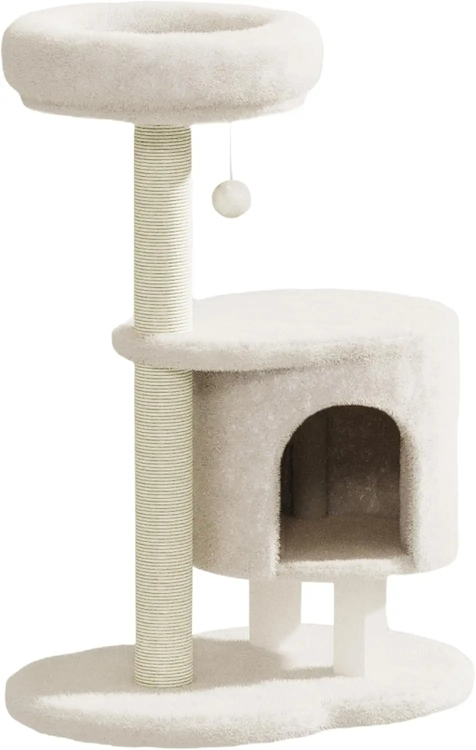Cat Tree, 34.3 Inches Cat Tower with Scratching Post, Condo, Interactive Hanging Ball, Plush Perch for Indoor Large Cats
Cat Tree, 34.3 Inches Cat Tower with Scratching Post, Condo, Interactive Hanging Ball, Plush Perch for Indoor Large Cats