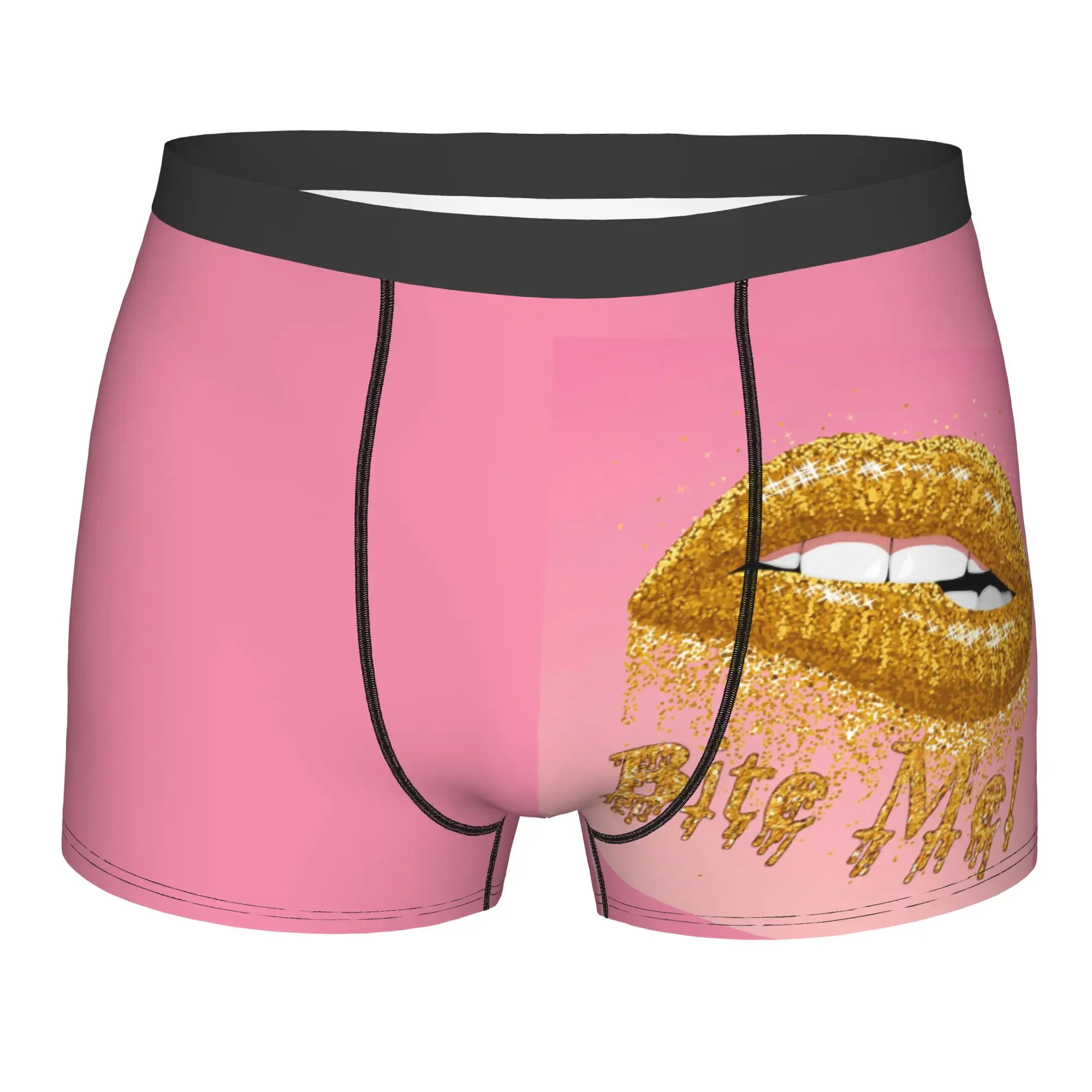 Custom Sexy Gold Glitter Lips Underwear Men Stretch Fashion Lipstick Art Boxer Briefs Shorts Panties Soft Underpants For Male
Custom Sexy Gold Glitter Lips Underwear Men Stretch Fashion Lipstick Art Boxer Briefs Shorts Panties Soft Underpants For Male