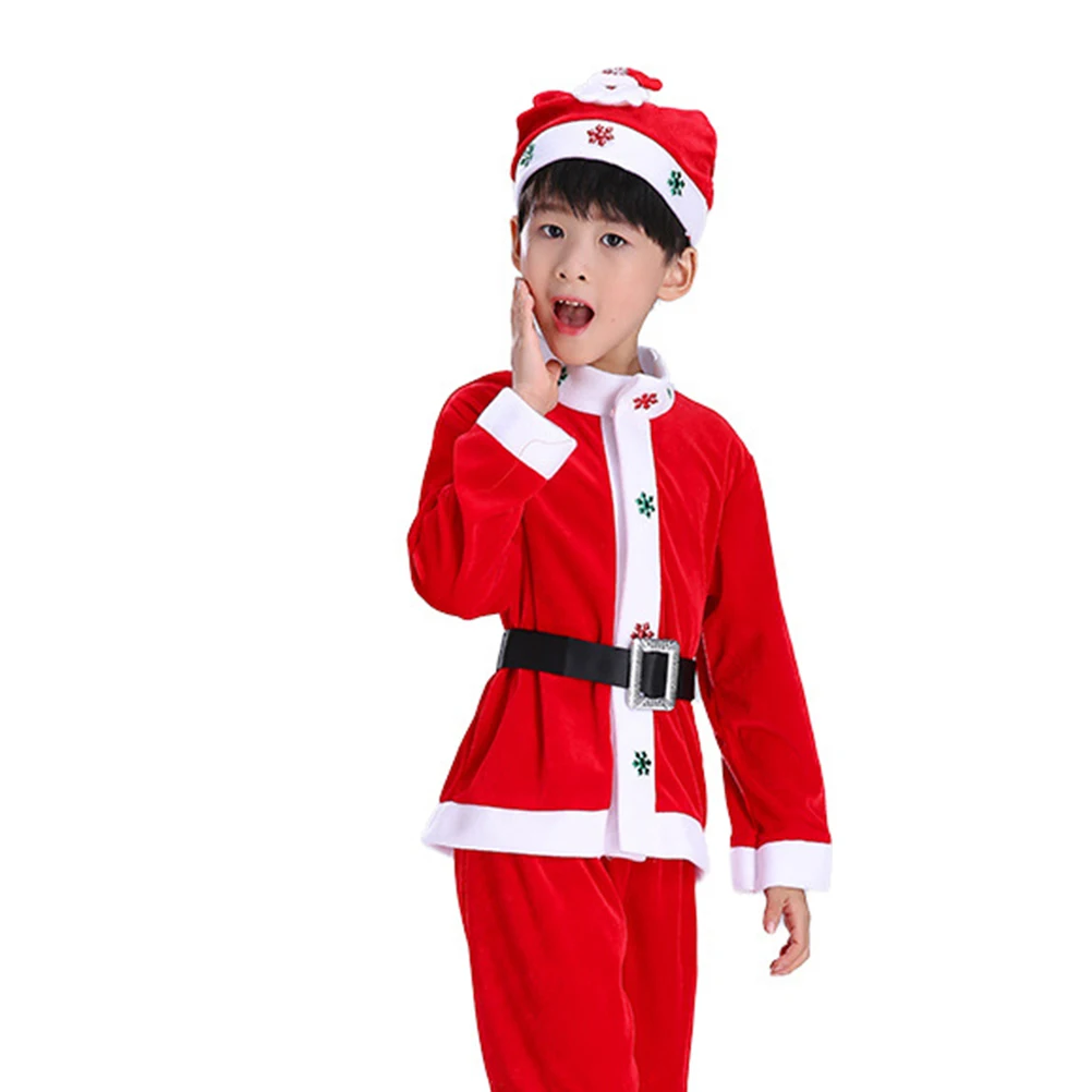 Christmas Costume for Kids Stage Performance Soft Material Bright Color Santa Outfit Children Party Dress Cosplay Holiday Gift
Christmas Costume for Kids Stage Performance Soft Material Bright Color Santa Outfit Children Party Dress Cosplay Holiday Gift