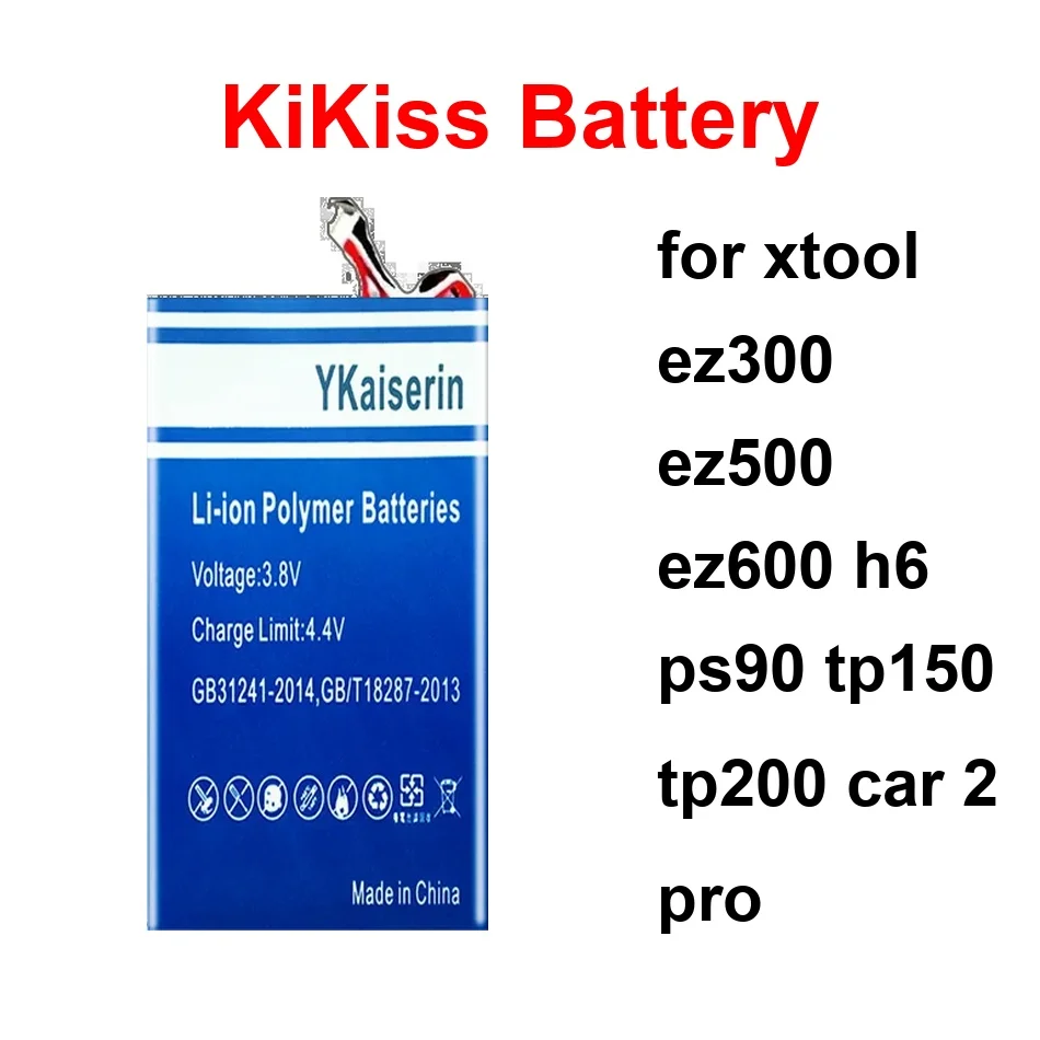 Аккумулятор 2400-13000 мАч для Xtool EZ300 EZ500 EZ600 H6 PS90 TP150 TP200 Car 2 Pro PS90/960 (4LINE) PL3769124 2S JW3970125
Аккумулятор 2400-13000 мАч для Xtool EZ300 EZ500 EZ600 H6 PS90 TP150 TP200 Car 2 Pro PS90/960 (4LINE) PL3769124 2S JW3970125