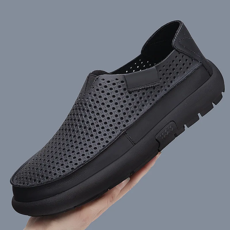 New Shoes for Man Leather Casual Shoes Fashion Thick-soled Leather Sandals Youth Comfortable Slip-on Loafers
New Shoes for Man Leather Casual Shoes Fashion Thick-soled Leather Sandals Youth Comfortable Slip-on Loafers