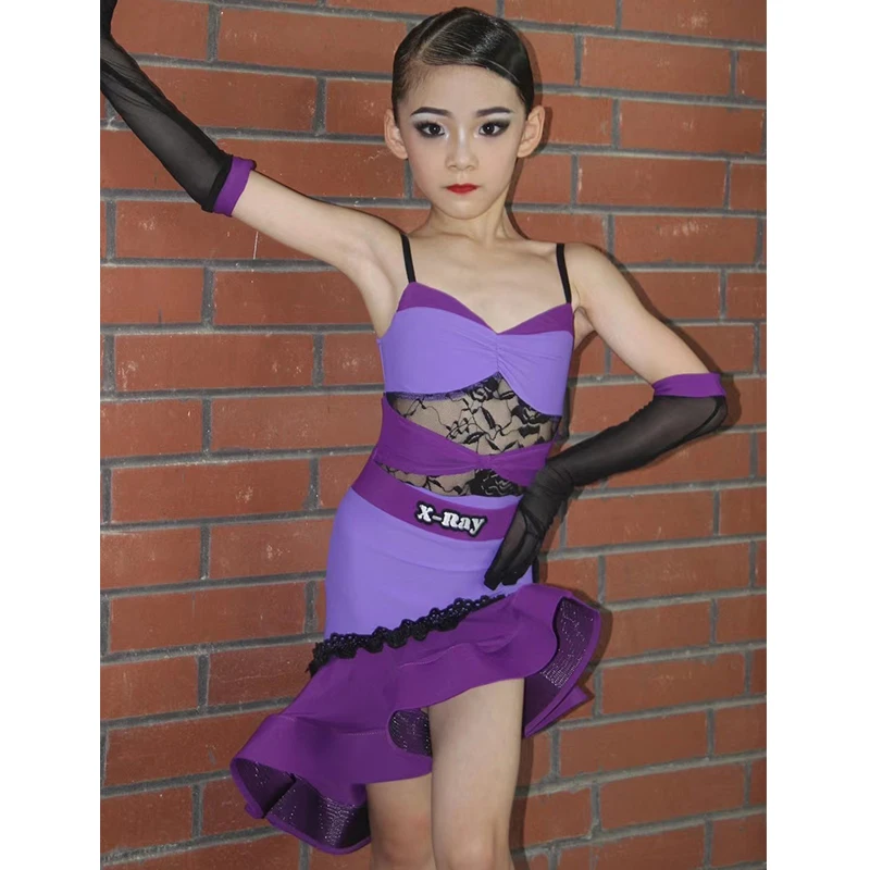 2023 Girls Latin Dance Dress Purple Lace Suit Kids Rumba Cha Cha Performance Costume Latin Dance Competition Clothing DNV18971
2023 Girls Latin Dance Dress Purple Lace Suit Kids Rumba Cha Cha Performance Costume Latin Dance Competition Clothing DNV18971