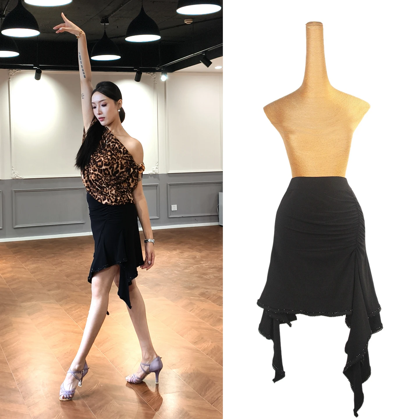 Women Latin Dance Practice Training Costume For Adult Female Irregular Skirt Chacha Rumba Samba Dance Performance Wear DQL12273
Women Latin Dance Practice Training Costume For Adult Female Irregular Skirt Chacha Rumba Samba Dance Performance Wear DQL12273