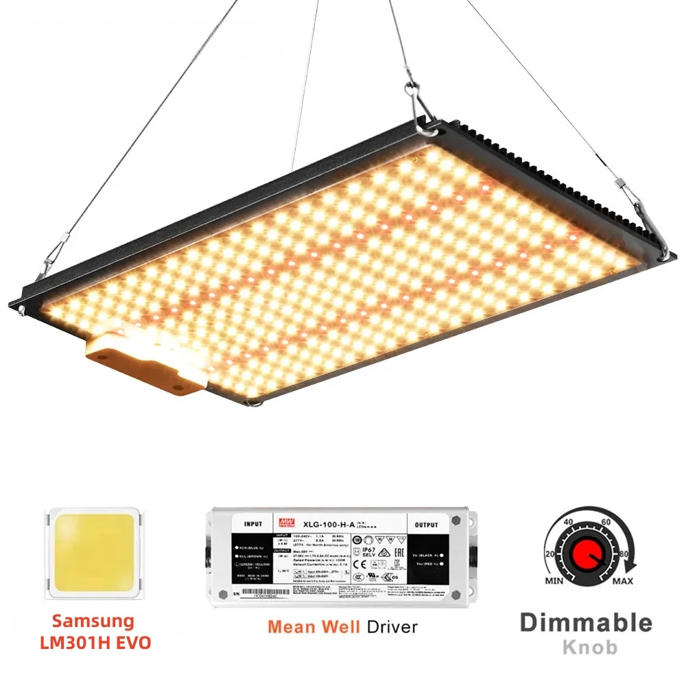 Samsung LM301H EVO Full Spectrum Dimmable 3500K + 5000K + 660NM+760NM LED Plant Grow Light for Growing Indoor Hydroponic Plants
Samsung LM301H EVO Full Spectrum Dimmable 3500K + 5000K + 660NM+760NM LED Plant Grow Light for Growing Indoor Hydroponic Plants