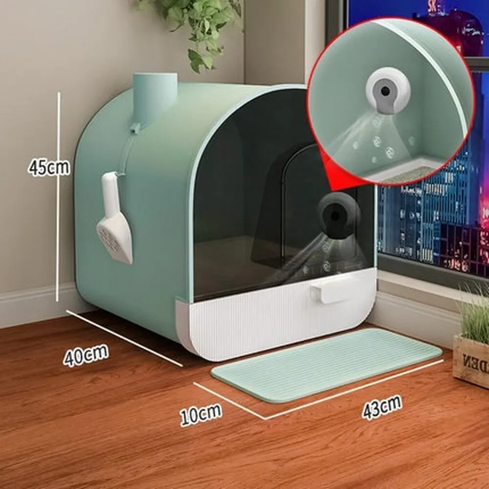 Fully Enclosed Cat Litter Box Pet Toilet Whole House Deodorizing Sterilization Type Cat Litter Box Extra Large Splash-Proof
Fully Enclosed Cat Litter Box Pet Toilet Whole House Deodorizing Sterilization Type Cat Litter Box Extra Large Splash-Proof