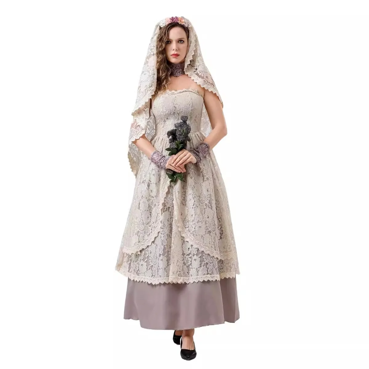 2026 New Mesh Dress Party Stage Performance Costume Adult Halloween Cos Ghost New Women's Traditional Clothing Stage Wear
2026 New Mesh Dress Party Stage Performance Costume Adult Halloween Cos Ghost New Women's Traditional Clothing Stage Wear