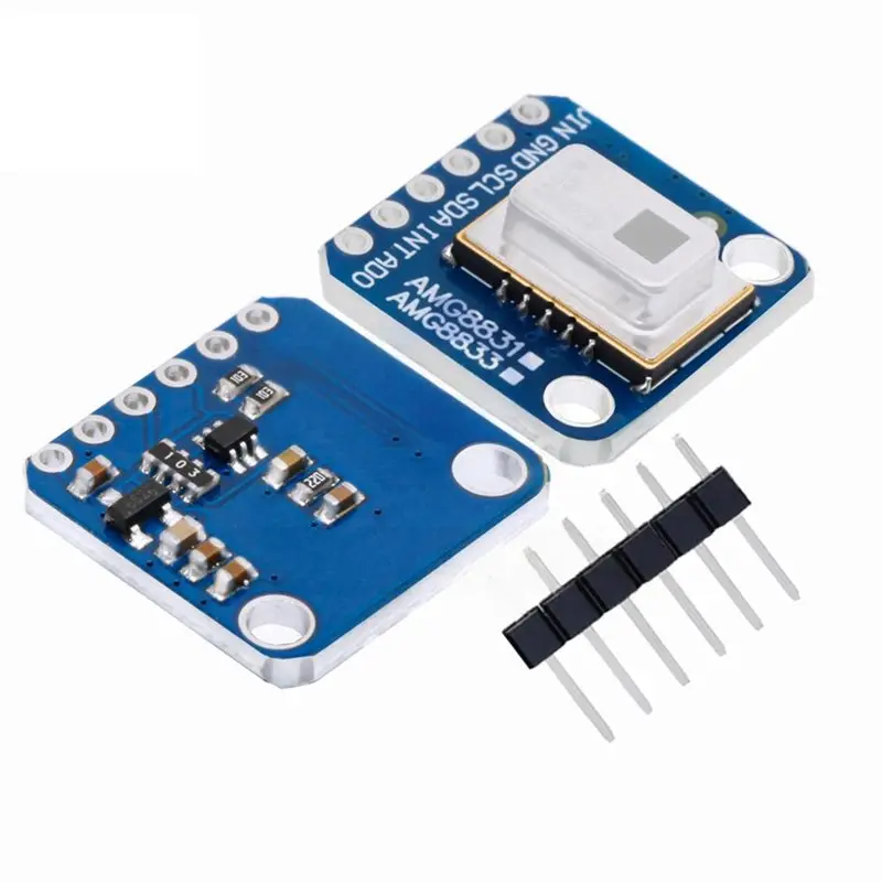 Тепловизионный модуль GY-AMG8833 8x8, датчик температуры AMG8833, 3В-5В, инфракрасная тепловизионная матрица для DIY
Тепловизионный модуль GY-AMG8833 8x8, датчик температуры AMG8833, 3В-5В, инфракрасная тепловизионная матрица для DIY