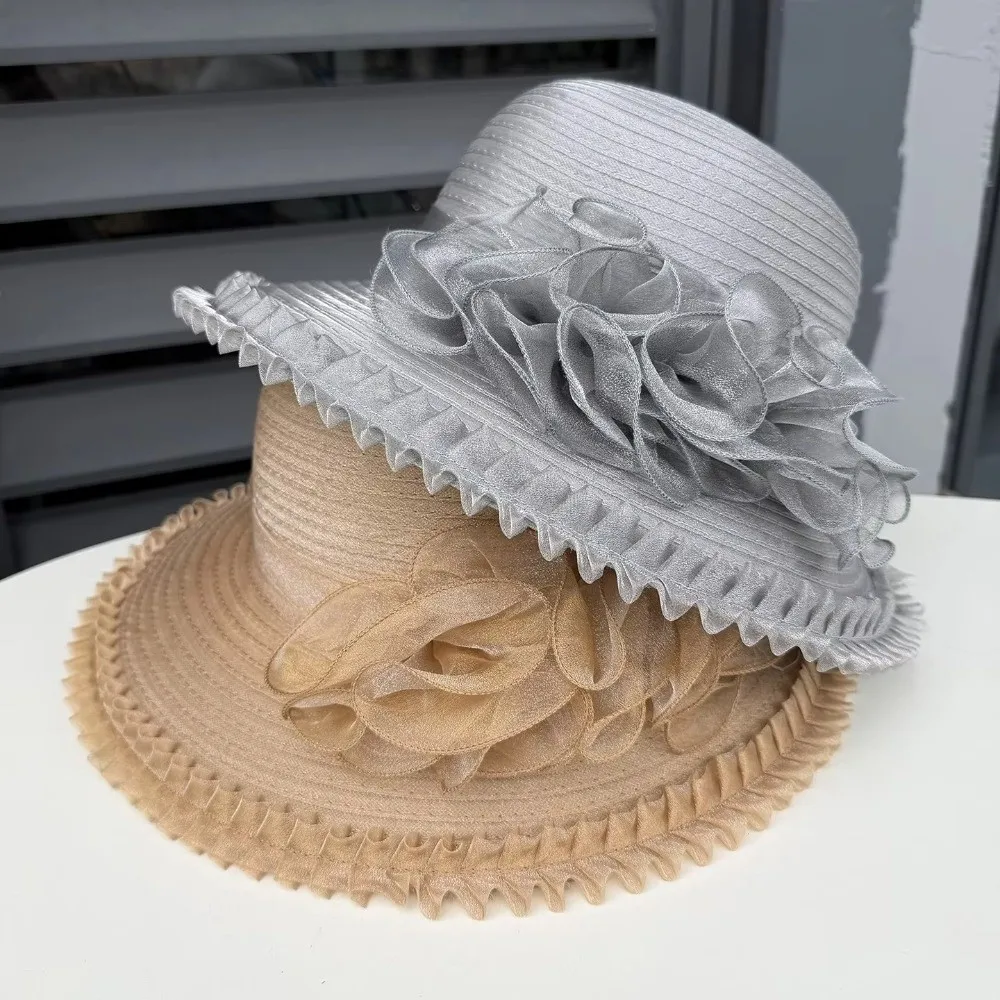 Korean Organza Women's Sun Hat UV Resistant Summer Bucket Hat Floral Design Large Brim Basin Hat Outings Cool Hat
Korean Organza Women's Sun Hat UV Resistant Summer Bucket Hat Floral Design Large Brim Basin Hat Outings Cool Hat