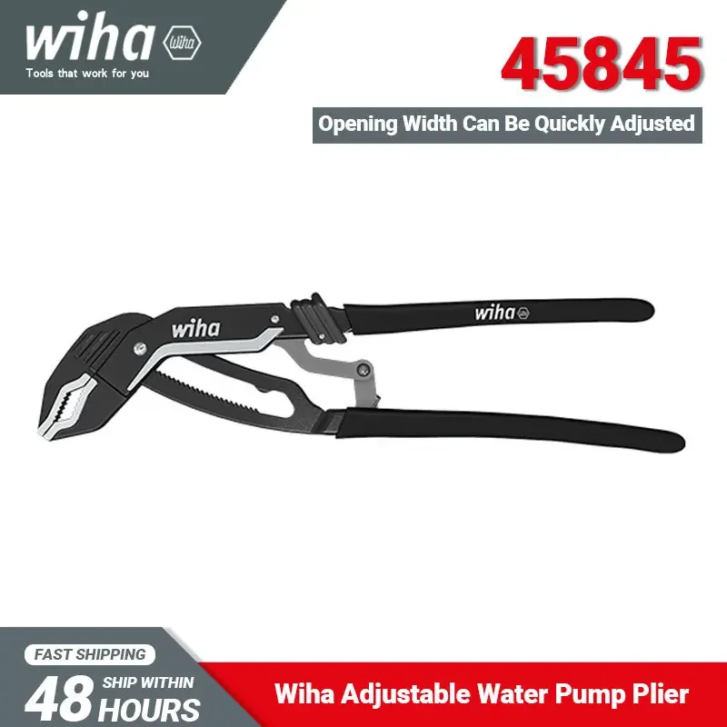 Wiha Water Pump Pliers 10-inch Adjustable Multifunctional Plier Tool No-slipping Easy Operation Labor-intensive 45845
Wiha Water Pump Pliers 10-inch Adjustable Multifunctional Plier Tool No-slipping Easy Operation Labor-intensive 45845