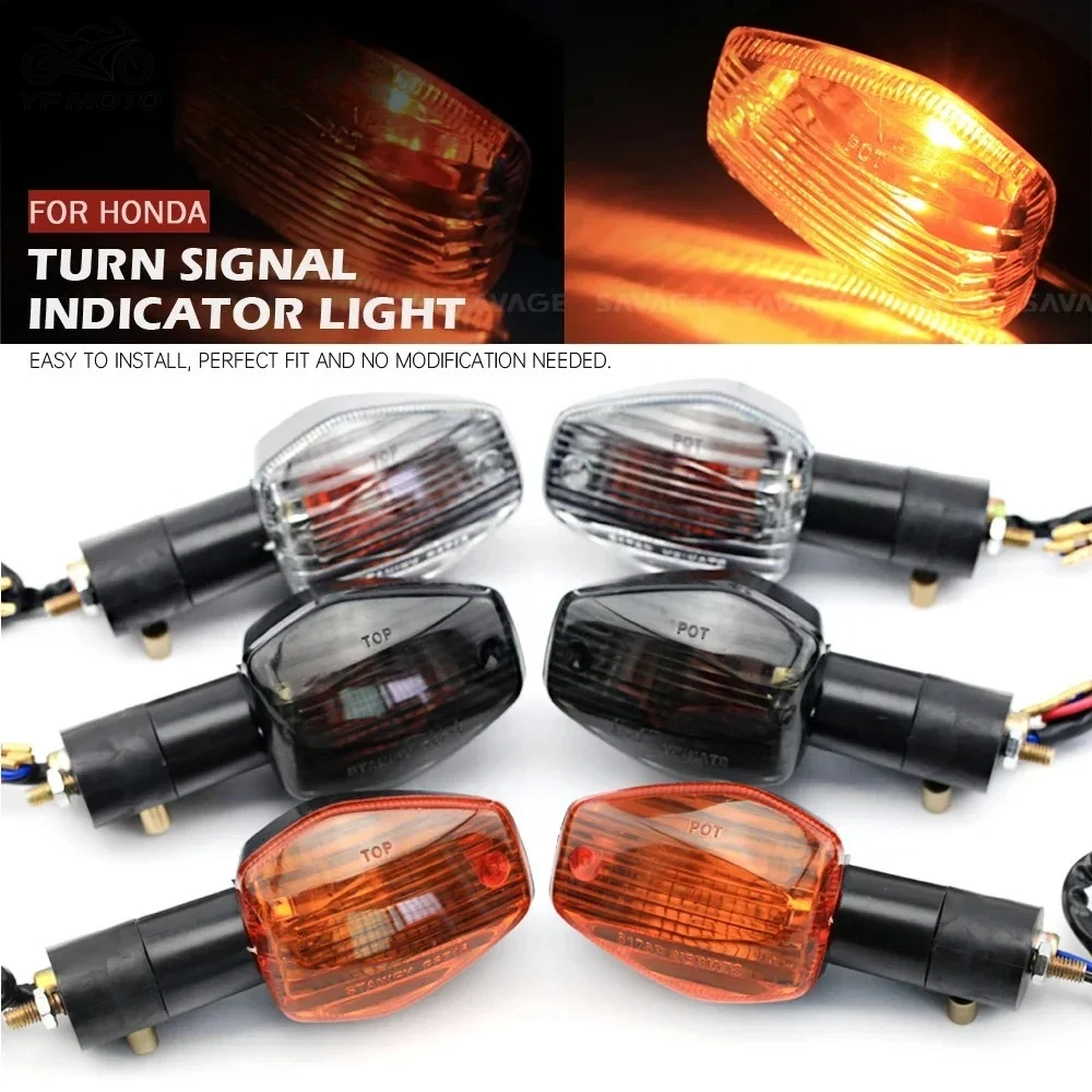 Motorcycle Turn Signal Indicator Light For HONDA CBR600RR CBR 600 F3 F4 F4i CB1300 CB1000R CB400 VTR CBF 500 XL700V
Motorcycle Turn Signal Indicator Light For HONDA CBR600RR CBR 600 F3 F4 F4i CB1300 CB1000R CB400 VTR CBF 500 XL700V
