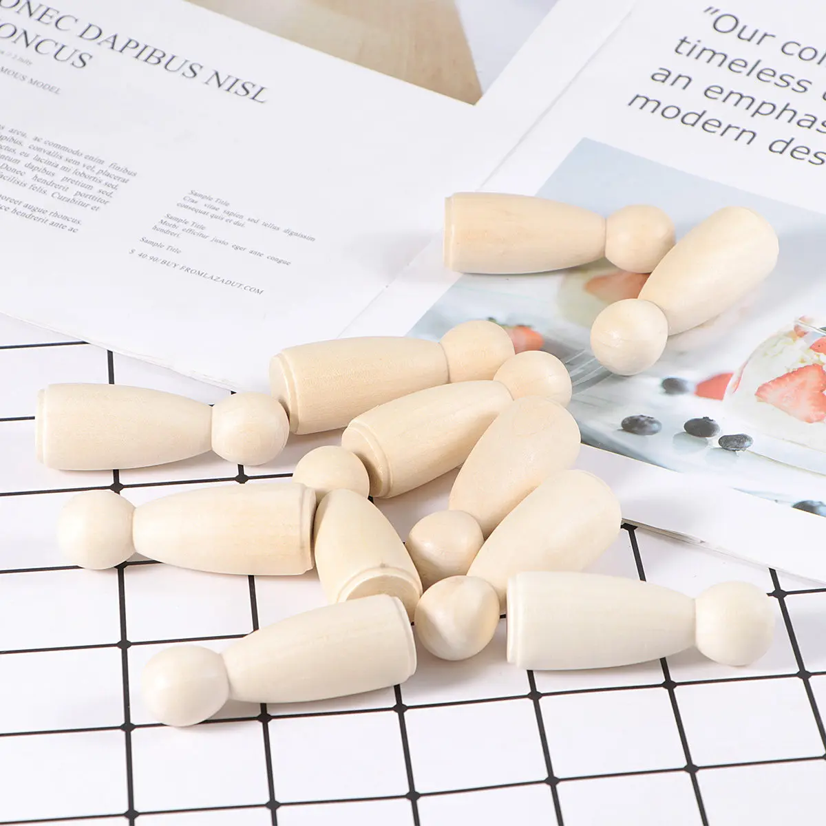 20Pcs Wooden Girl Shape Small Craft Figures Premium Wood Painting DIY Puppets for Kids Exercise
20Pcs Wooden Girl Shape Small Craft Figures Premium Wood Painting DIY Puppets for Kids Exercise