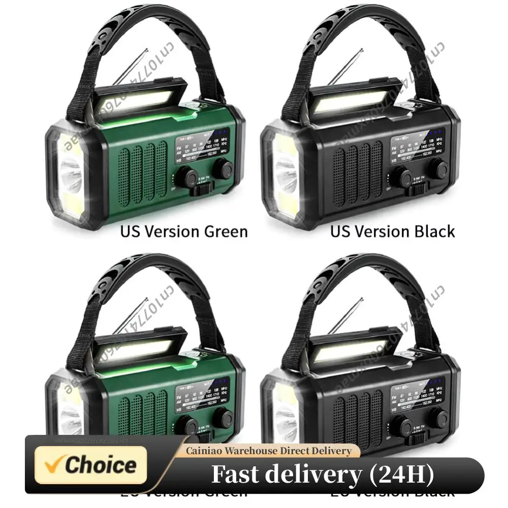 Emergency Hand Crank Radio with Flashlight Reading Lamp SOS Alarm Solar Powered Radio Portable Weather Radio for Emergency/Home
Emergency Hand Crank Radio with Flashlight Reading Lamp SOS Alarm Solar Powered Radio Portable Weather Radio for Emergency/Home