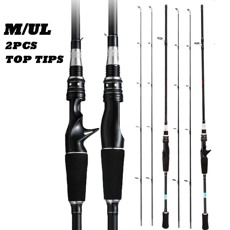 Ultralight M/UL 2 PCS Top Tips Carbon Fishing Rod 1.65/1.8m Spinning/Casting Fishing Pole For Reservoir River Goods For Fishing
Ultralight M/UL 2 PCS Top Tips Carbon Fishing Rod 1.65/1.8m Spinning/Casting Fishing Pole For Reservoir River Goods For Fishing
