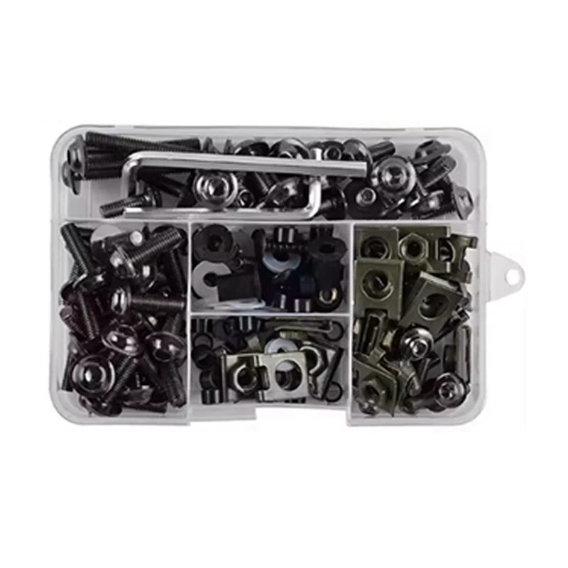 Motorcycle Fairing Bolt Kit M5 M6 Motorcycle Windscreen Screws Fairing Bolts Nut Clips
Motorcycle Fairing Bolt Kit M5 M6 Motorcycle Windscreen Screws Fairing Bolts Nut Clips