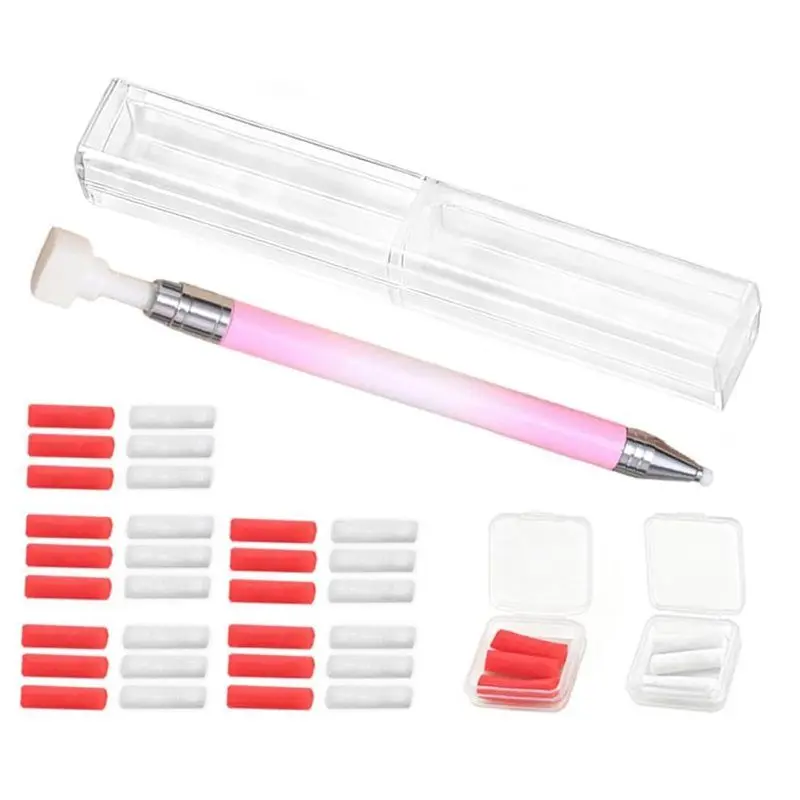 -Новая эргономичная ручка для алмазного искусства, восковая ручка многоразового использования, новинка 2025, поделки для ногтей своими руками с градиентом розового цвета
-Новая эргономичная ручка для алмазного искусства, восковая ручка многоразового использования, новинка 2025, поделки для ногтей своими руками с градиентом розового цвета