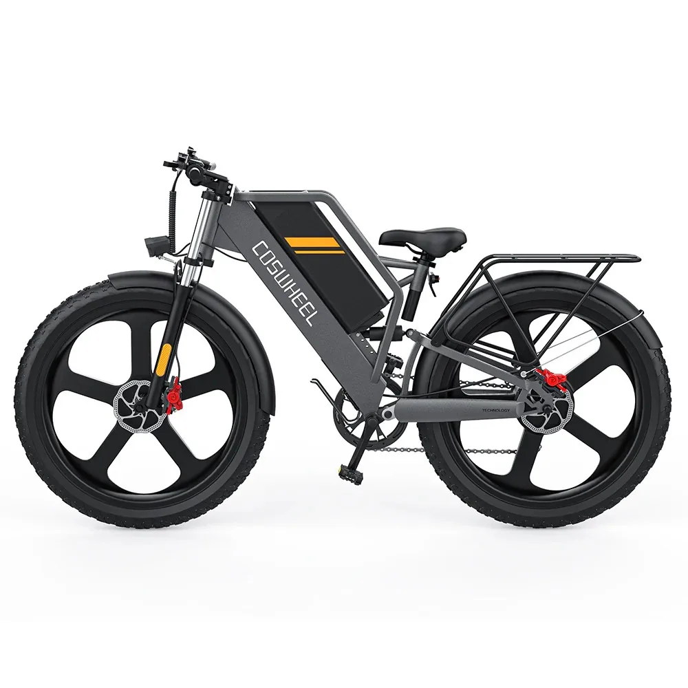 COSWHEEL T26 26" Fat Tire Off-Road Electric Bike 1000W Motor 48V 25Ah Battery
COSWHEEL T26 26" Fat Tire Off-Road Electric Bike 1000W Motor 48V 25Ah Battery