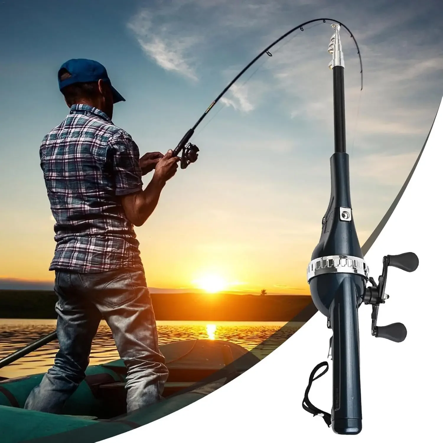 DEUKIO 1 Set Carp Foldable Fishing Rod Combo Folding Fishing Lure Rod Telescopic Fighing Pole Reel Combo with Fishing Line
DEUKIO 1 Set Carp Foldable Fishing Rod Combo Folding Fishing Lure Rod Telescopic Fighing Pole Reel Combo with Fishing Line