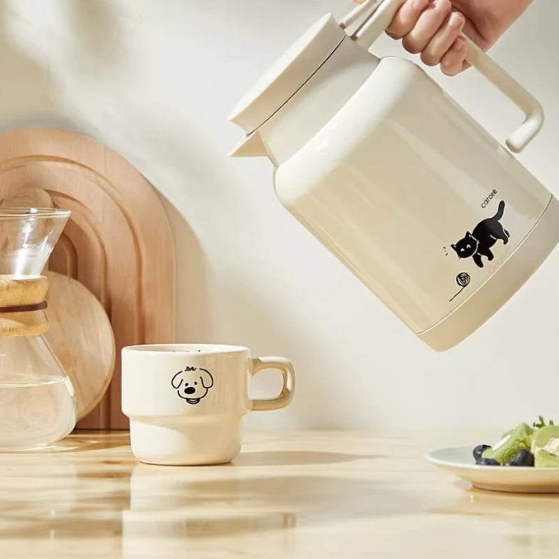 Insulation Pots Large Capacity Stainless Steel Home Office Hot Water Jug Stylish Design Heat Retention Beverage Container
Insulation Pots Large Capacity Stainless Steel Home Office Hot Water Jug Stylish Design Heat Retention Beverage Container