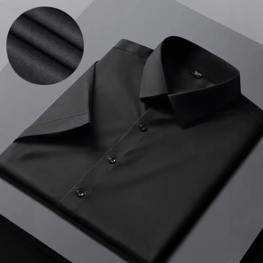 Ice Silk ort Sve irt Men's Summer Thin Hanging Sensation Elastic Busin Formal under irt Youth ular Pure Color
Ice Silk ort Sve irt Men's Summer Thin Hanging Sensation Elastic Busin Formal under irt Youth ular Pure Color