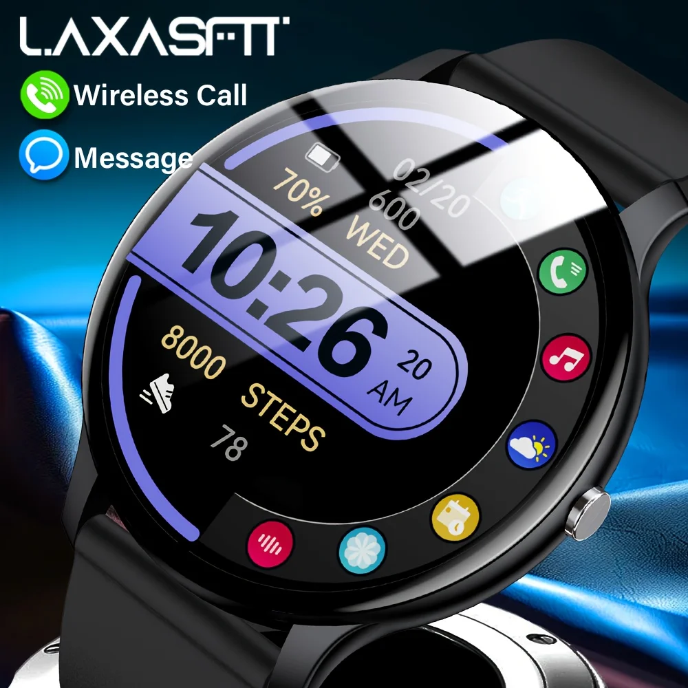 LAXASFIT Смарт-часы 1,46 HD-экран Монитор сердечного ритма Спортивные часы для фитнеса IP68 Водонепроницаемые Bluetooth Android IOS Смарт-часы
LAXASFIT Смарт-часы 1,46 HD-экран Монитор сердечного ритма Спортивные часы для фитнеса IP68 Водонепроницаемые Bluetooth Android IOS Смарт-часы