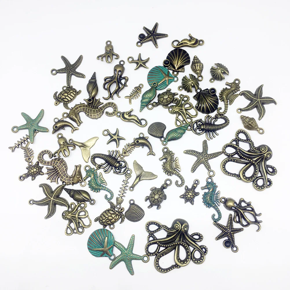 Mini Marine Life Ocean Bracelet Charms Metal Pendants Jewelry Making Accessories Alloy DIY Sea Animal Pendant Findings
Mini Marine Life Ocean Bracelet Charms Metal Pendants Jewelry Making Accessories Alloy DIY Sea Animal Pendant Findings