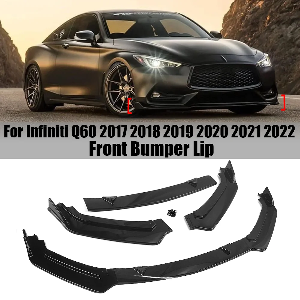 Car Front Bumper Lip Splitter Diffuser Body Kits Spoiler Bumper Guard Protector For Infiniti Q60 2017 2018 2019 2020 2021 2022
Car Front Bumper Lip Splitter Diffuser Body Kits Spoiler Bumper Guard Protector For Infiniti Q60 2017 2018 2019 2020 2021 2022