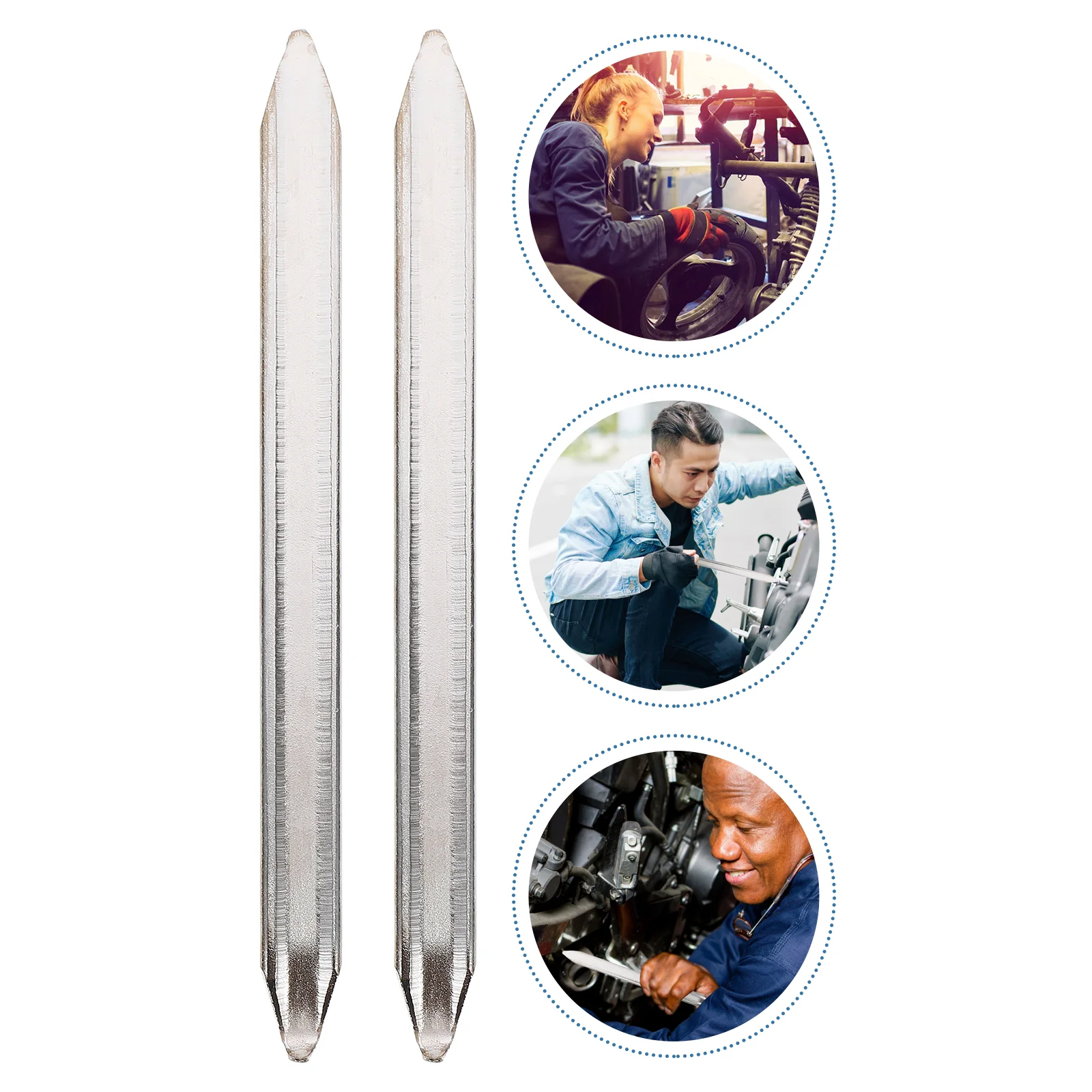 2 Pcs Bullseye Pro Tire Inflator Lever Crowbar Car Tires Changing Fire Extinguisher Silver Spoon
2 Pcs Bullseye Pro Tire Inflator Lever Crowbar Car Tires Changing Fire Extinguisher Silver Spoon
