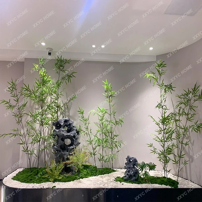Simulation bamboo landscaping new Chinese indoor landscape green plants bonsai fake plant decorative ornament
Simulation bamboo landscaping new Chinese indoor landscape green plants bonsai fake plant decorative ornament