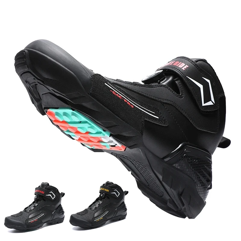 Riding Boots for Men Motorcycle New Leather Collision Avoidance Motos Shoes Anti Slip Wear-Resistant Motocross Protective Shoes
Riding Boots for Men Motorcycle New Leather Collision Avoidance Motos Shoes Anti Slip Wear-Resistant Motocross Protective Shoes