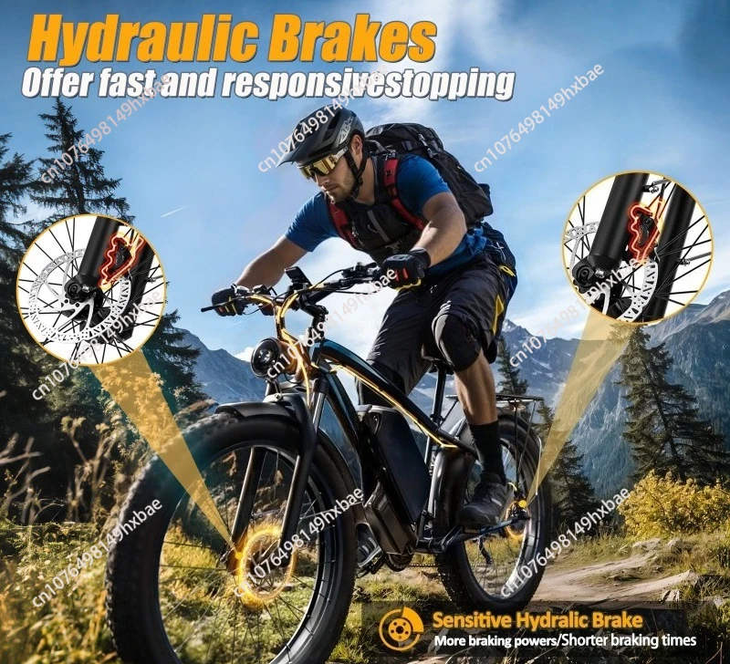 24-Inch dirt bike, fat tire electric bike, 37 mph
24-Inch dirt bike, fat tire electric bike, 37 mph
