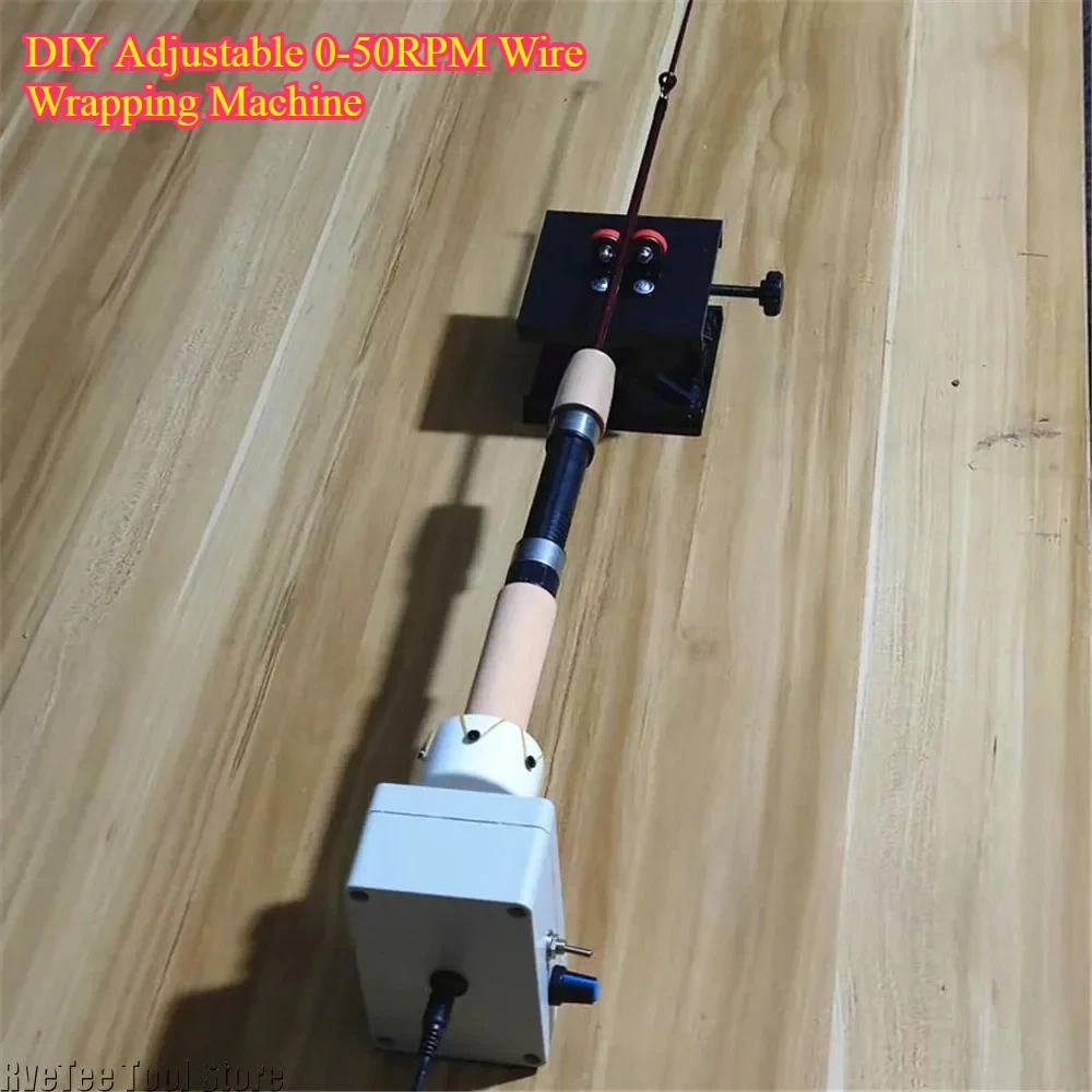 DIY Adjustable 0-50RPM Wire Wrapping Machine - Precision Fishing Rod Winding & Epoxy Coating Tool for Anglers!
DIY Adjustable 0-50RPM Wire Wrapping Machine - Precision Fishing Rod Winding & Epoxy Coating Tool for Anglers!