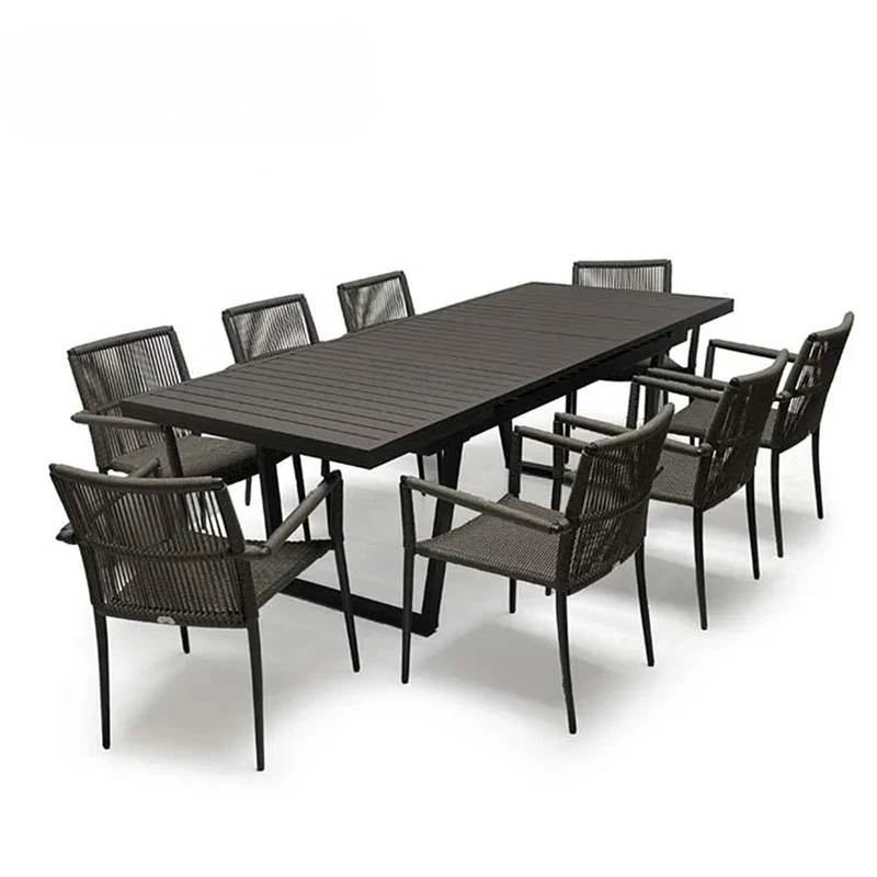 Outdoor Garden Sets Waterpoof Durable Extending square Aluminum Patio Table and Chairs Patio Furniture Sets Outdoor Dining Set
Outdoor Garden Sets Waterpoof Durable Extending square Aluminum Patio Table and Chairs Patio Furniture Sets Outdoor Dining Set