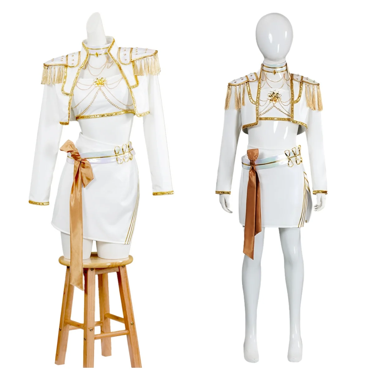 KPop Demon Hunters Cosplay Costume For Women Girl Huntrix Mira White Full Set Clothes Mother Daughter Matching Set Stage Outfits
KPop Demon Hunters Cosplay Costume For Women Girl Huntrix Mira White Full Set Clothes Mother Daughter Matching Set Stage Outfits