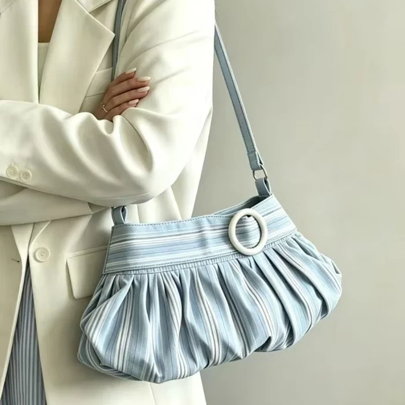 Stripe Polka Dot Pleated Crossbody Shoulder Bag,Korean Sweet Cute Women Sling Bag,Casual Commuter Purse,Lightweight Handbag
Stripe Polka Dot Pleated Crossbody Shoulder Bag,Korean Sweet Cute Women Sling Bag,Casual Commuter Purse,Lightweight Handbag