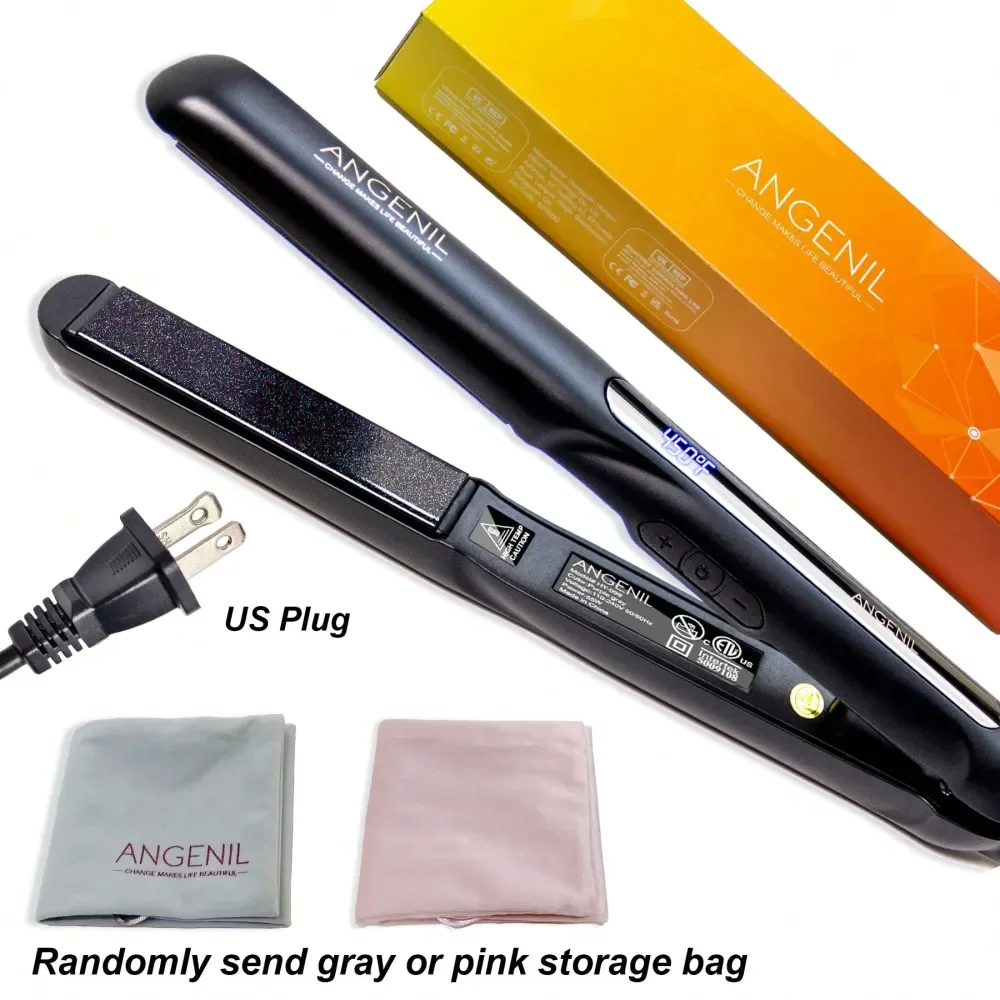 ANGENIL Professional Ceramic Flat Iron, 2In1 Curling Iron, Infused With Moroccan Argan Oil, Fast Heating, Dual Voltage, Gift For
ANGENIL Professional Ceramic Flat Iron, 2In1 Curling Iron, Infused With Moroccan Argan Oil, Fast Heating, Dual Voltage, Gift For