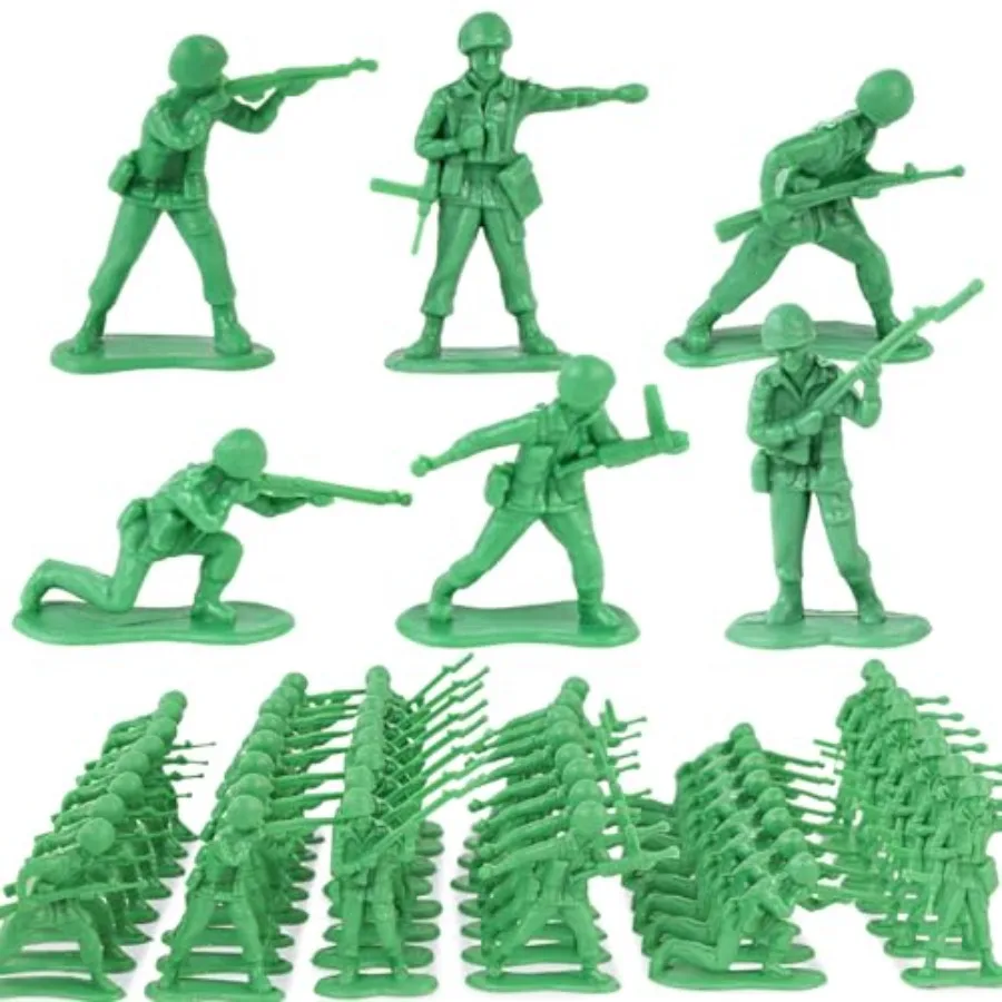 80PCS Green Army Men Classic, 2-Inch Toy Soldiers, Military Action Figures for Ages 3 Years and Up, Xmas Stocking Stuffers, Bir
80PCS Green Army Men Classic, 2-Inch Toy Soldiers, Military Action Figures for Ages 3 Years and Up, Xmas Stocking Stuffers, Bir