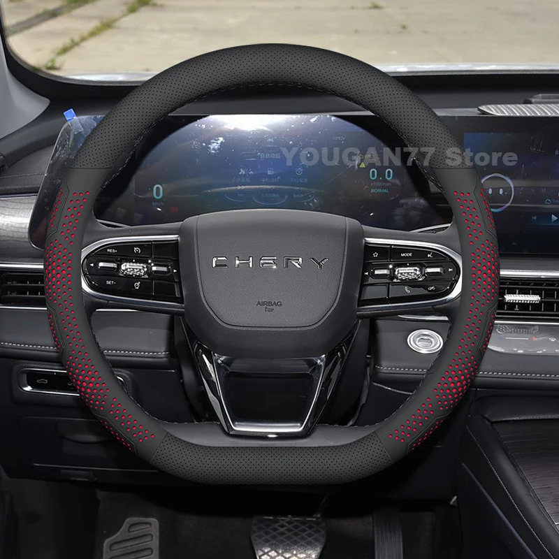 Leather Car Steering Wheel Cover For Chery jaecoo J7 7 J5 J8 Tiggo 2 3 4 7 8 9 Series Arrizo Series omoda 5 Accessories 2025
Leather Car Steering Wheel Cover For Chery jaecoo J7 7 J5 J8 Tiggo 2 3 4 7 8 9 Series Arrizo Series omoda 5 Accessories 2025