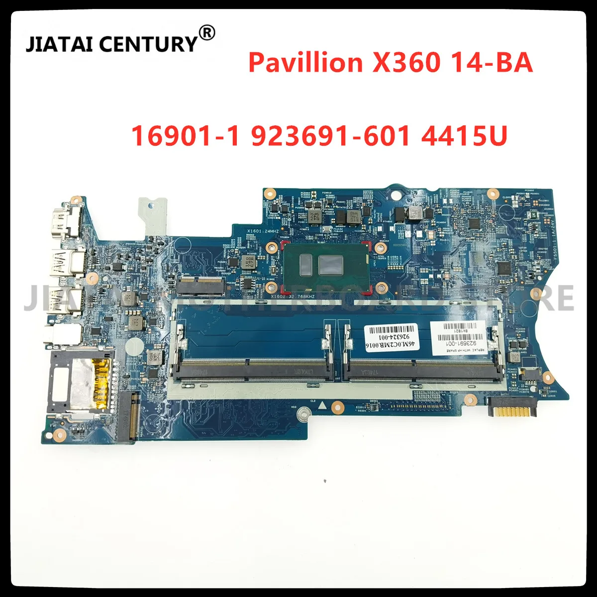 For HP Pavillion X360 14-BA 16901-1 923691-601 Laptop Motherboard 923691-001 With CPU 4415U 448.0C209.0011 Fully tested
For HP Pavillion X360 14-BA 16901-1 923691-601 Laptop Motherboard 923691-001 With CPU 4415U 448.0C209.0011 Fully tested