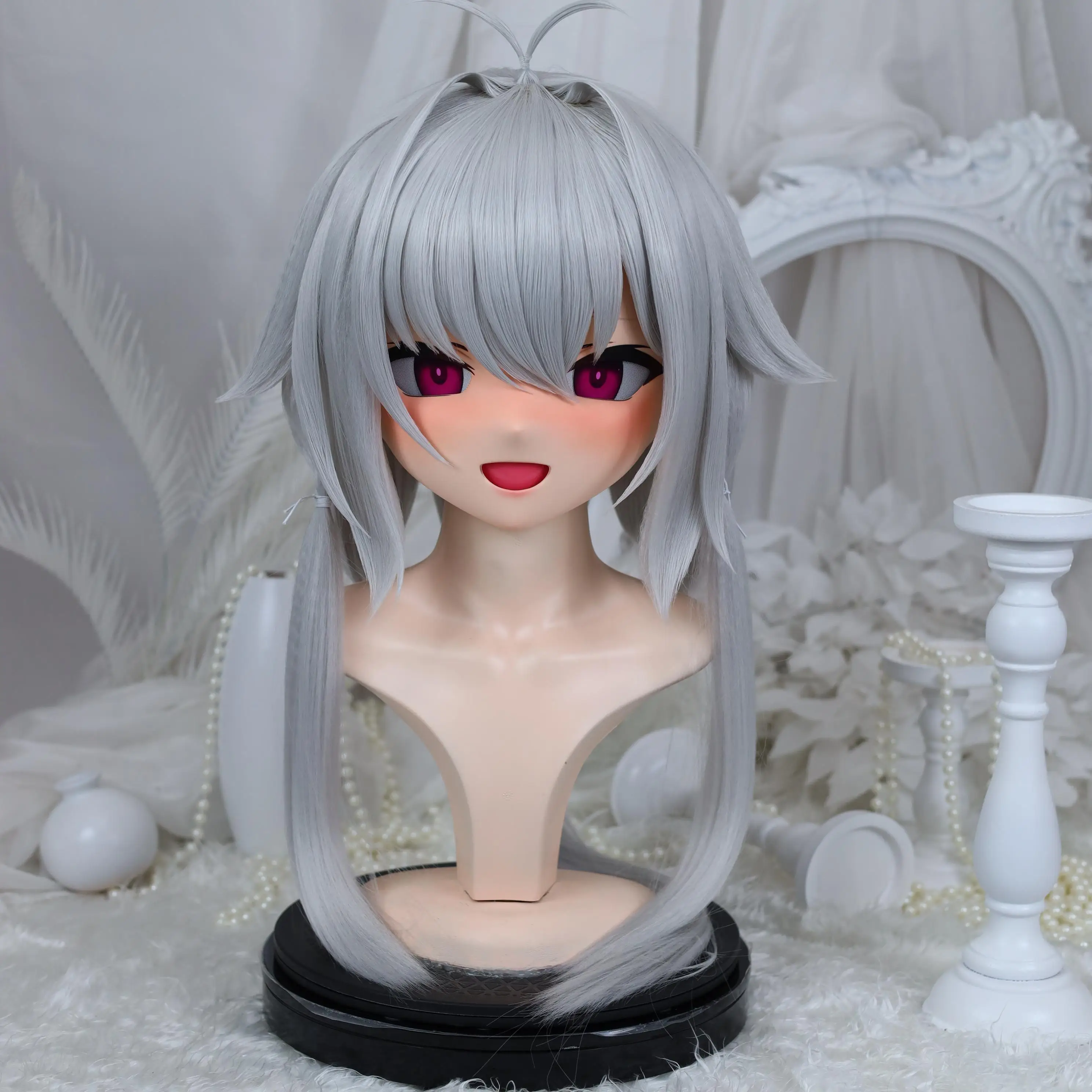 Customize Character Female/Girl Resin Kig Full Head With Lock Anime Cosplay Japanese Anime Kigurumi Mask
Customize Character Female/Girl Resin Kig Full Head With Lock Anime Cosplay Japanese Anime Kigurumi Mask