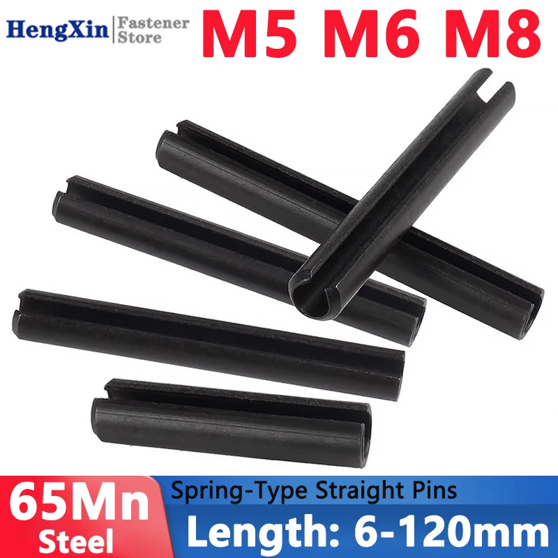 5-100Pcs M5 M6 M8 Black Spring-Type Straight Pins Steel Spring Elastic Cylindrical Cotter Pin Dowel Length 6-90/100/110/120mm
5-100Pcs M5 M6 M8 Black Spring-Type Straight Pins Steel Spring Elastic Cylindrical Cotter Pin Dowel Length 6-90/100/110/120mm