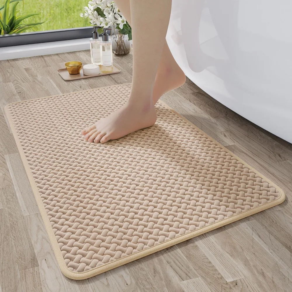 Household Non Slip Weave Texture Bathroom Rug Absorbent Quick Dry Door Mat Washable Thickened Shower Mat Kitchen
Household Non Slip Weave Texture Bathroom Rug Absorbent Quick Dry Door Mat Washable Thickened Shower Mat Kitchen