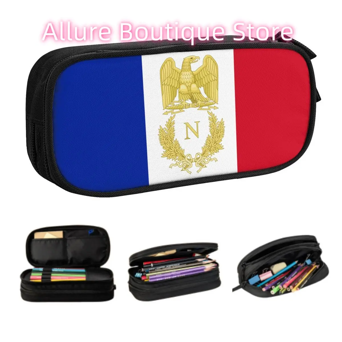 Emblem Of Napoleon Bonaparte Custom School Pencil Case Big Capacity France French Empire Eagle Pencil Pouch Students Stationery
Emblem Of Napoleon Bonaparte Custom School Pencil Case Big Capacity France French Empire Eagle Pencil Pouch Students Stationery
