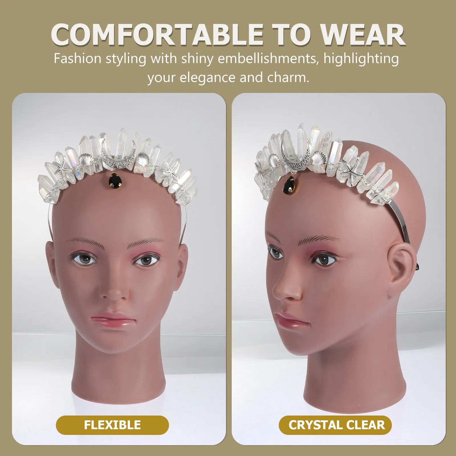 1Pcs Crystal Pendant Headband for Wedding Bridal Party Elegant Shiny Moon Hair Decor Accessory for Women
1Pcs Crystal Pendant Headband for Wedding Bridal Party Elegant Shiny Moon Hair Decor Accessory for Women