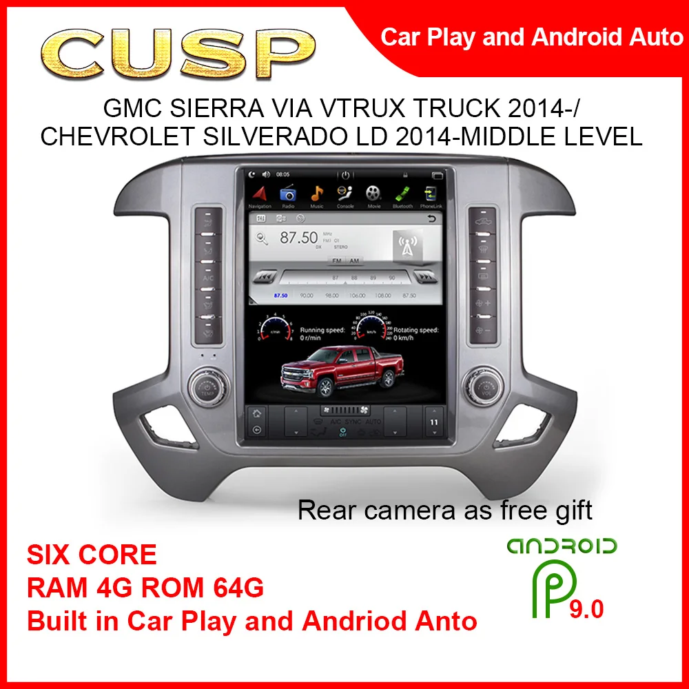 For Chevrolet Silverado LD 2014- Middle Level Radio Multimedia PX6 GPS Navigation Head unit Tesla Screen Car Audio Stereo Player
For Chevrolet Silverado LD 2014- Middle Level Radio Multimedia PX6 GPS Navigation Head unit Tesla Screen Car Audio Stereo Player